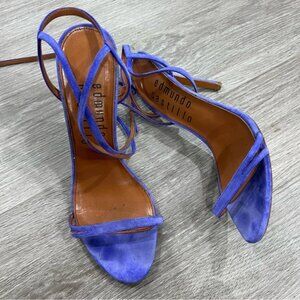 Edmundo Castillo divina Purple Strappy Heels